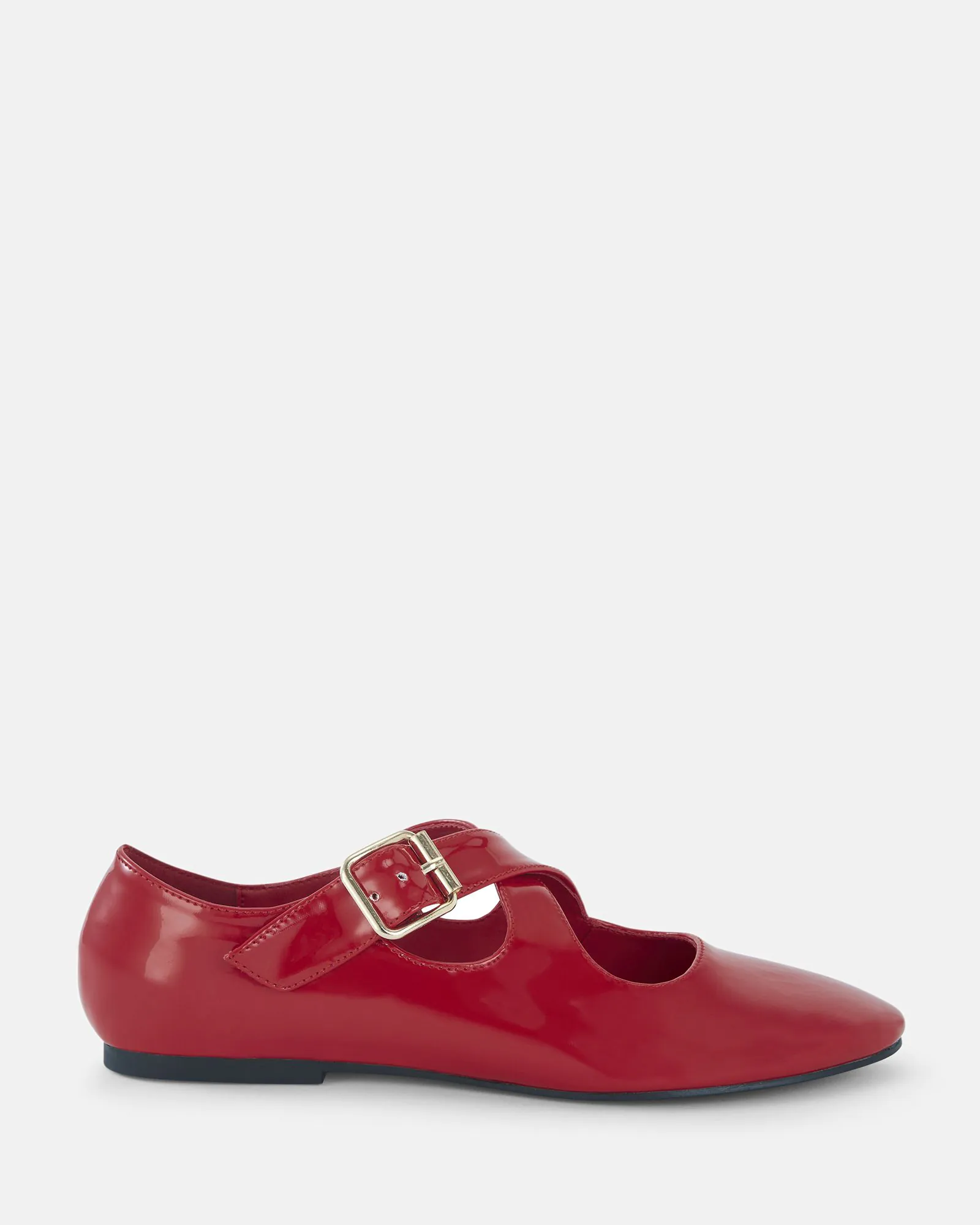 CASORIA Red Patent Ballet Flats Buy Women's Online Novo Shoes NZ