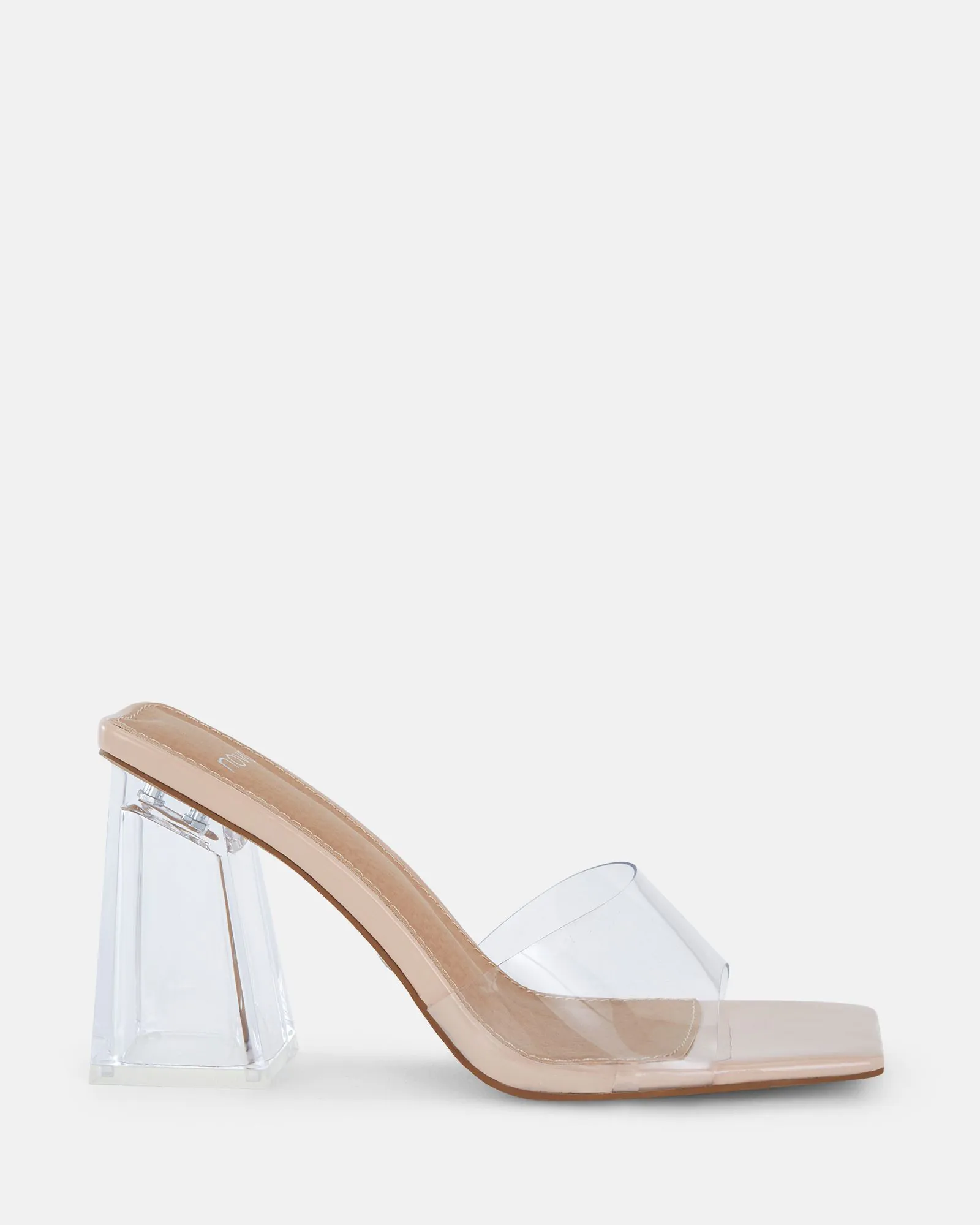 FAIRLY Clear Block Heels Buy Women's HEELS Online Novo Shoes NZ