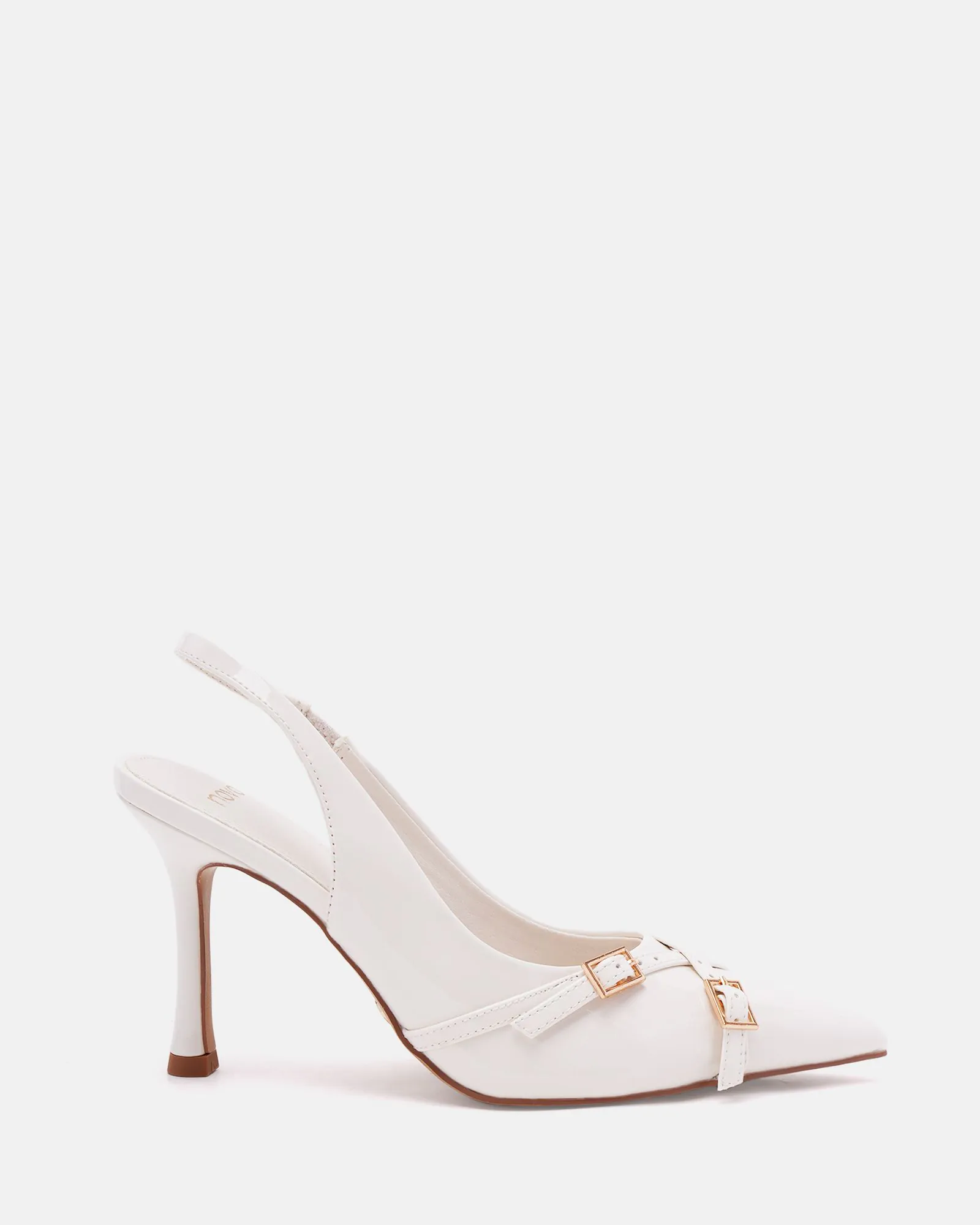 IGGI White Patent Pumps Buy Women's HEELS Online Novo Shoes NZ