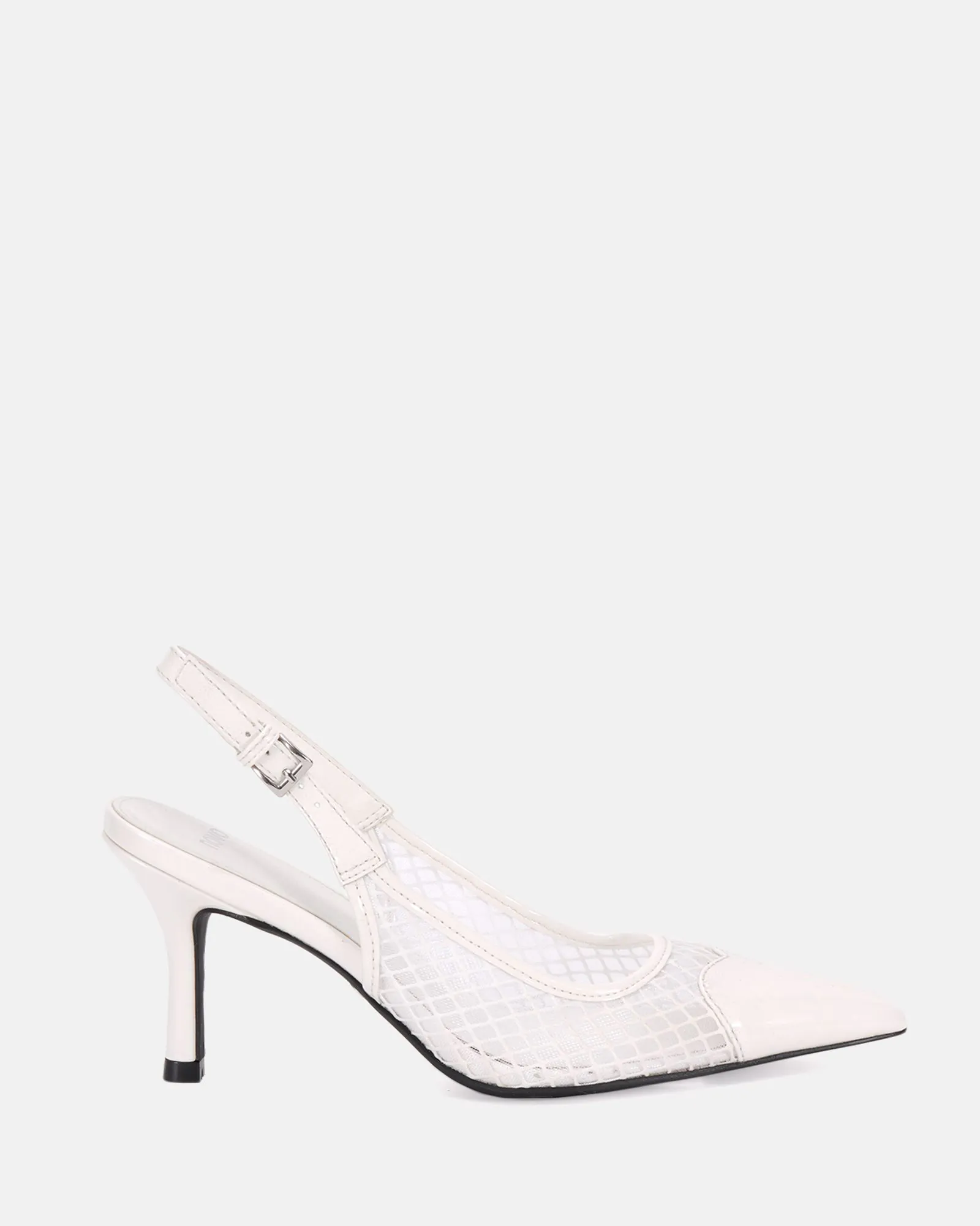 Novo Shoes White Closed Toe Heels Closed Toe Little White Heels