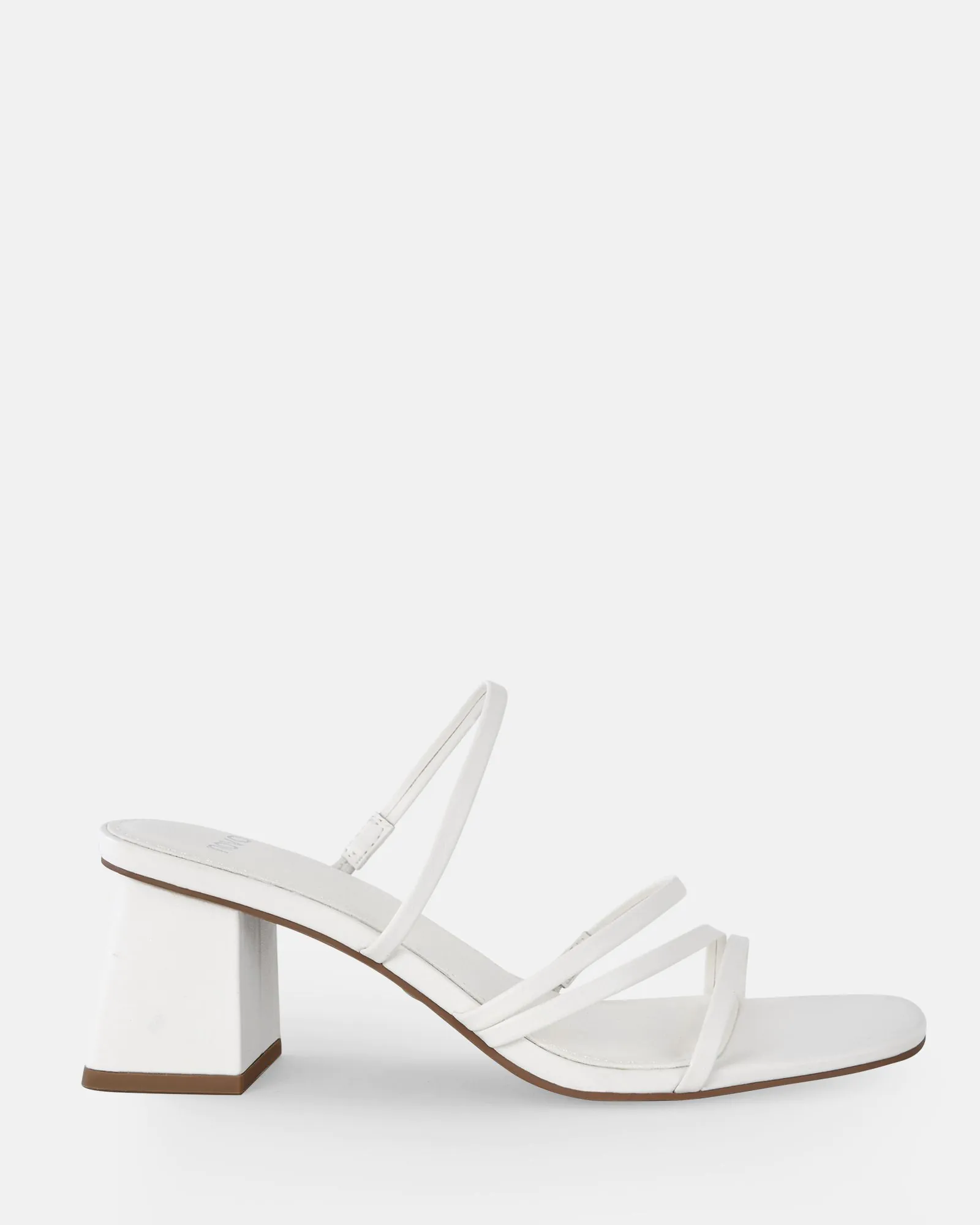 UNATHI WHITE Mules Buy Women's HEELS Online Novo Shoes NZ