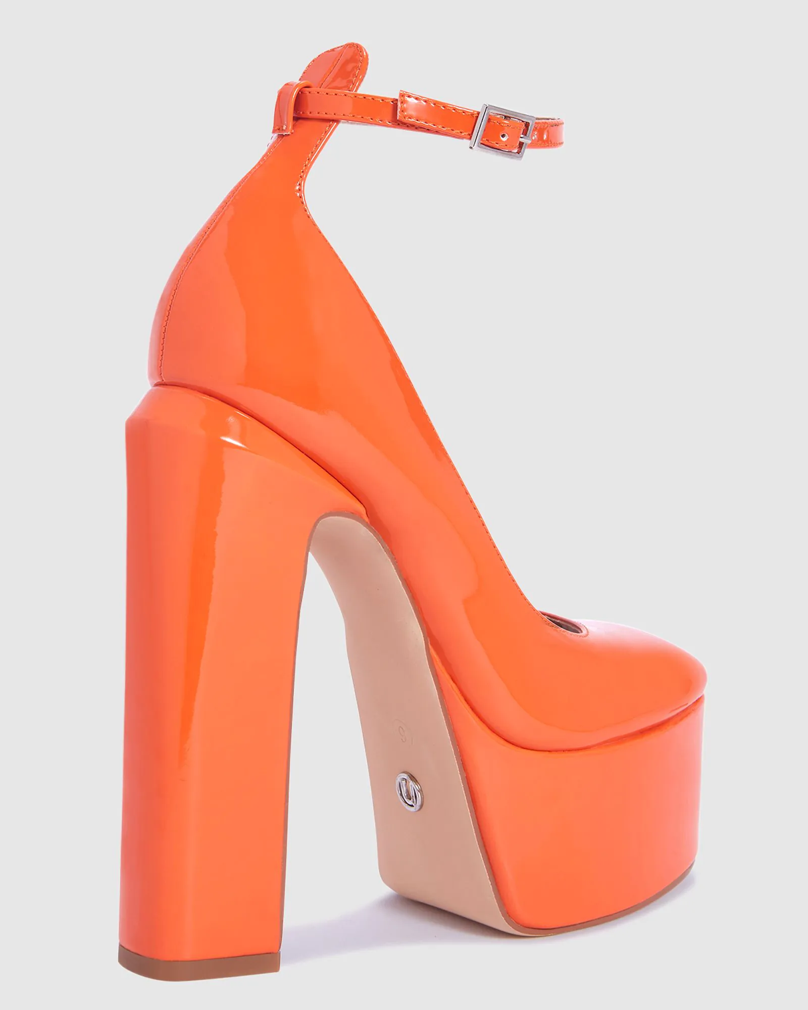 ZIPPEDY ORANGE PATENT | Buy Women's HEELS Online | Novo Shoes NZ